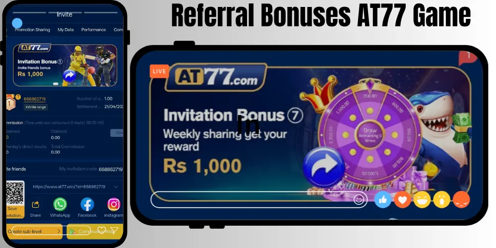 Referral Bonuses AT77 Game